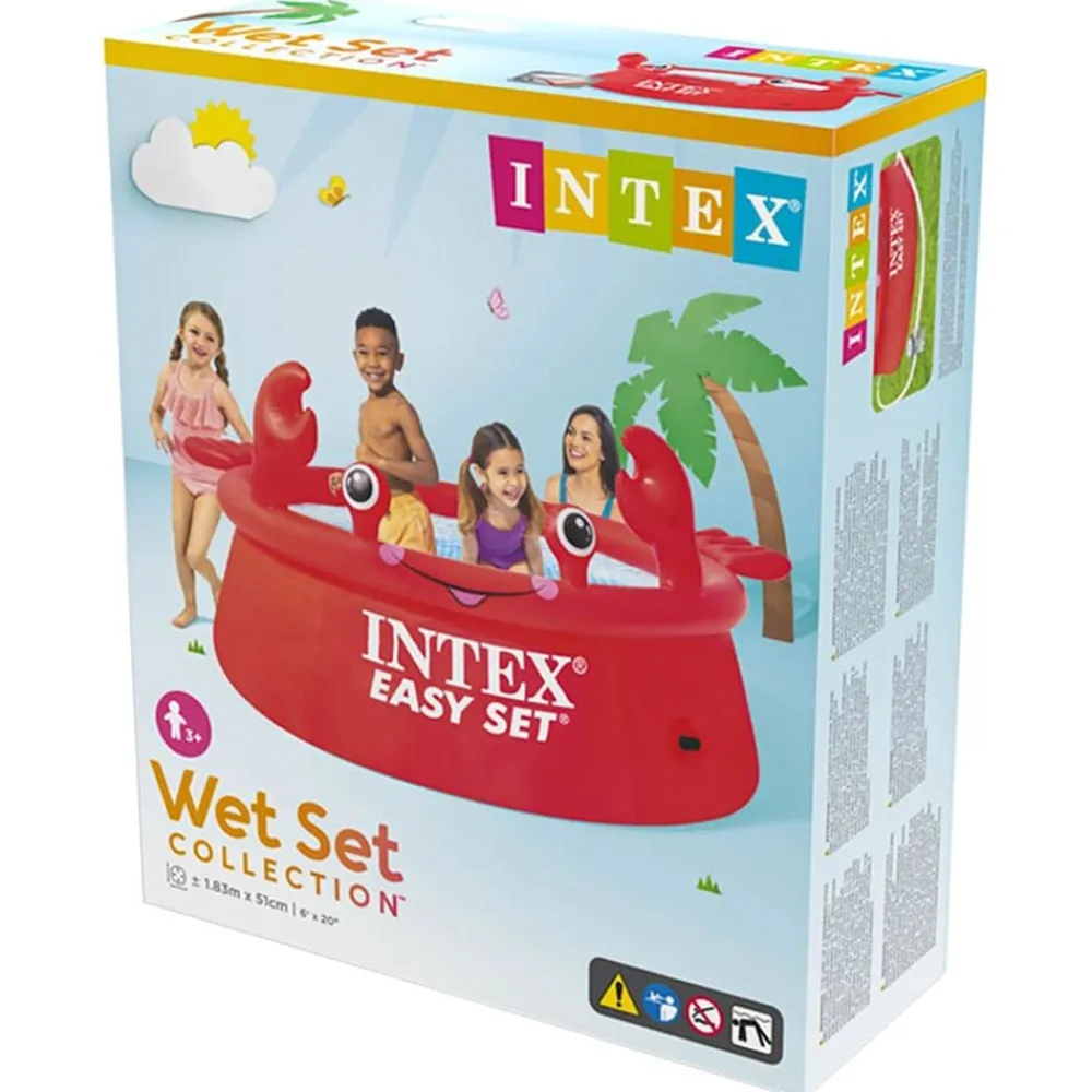 INTEX Happy Crab Piscina inflable Easy Set 183x51 cm Outlet