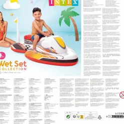 INTEX Piscina Y Spa-Moto de agua inflable Wave Rider 117x77 cm