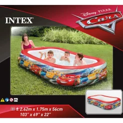 INTEX Piscina Cars Swim Center multicolor 262x175x56 cm