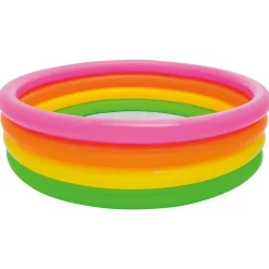 INTEX Piscina Y Spa-Piscina inflable con 4 anillos Sunset 168x46 cm