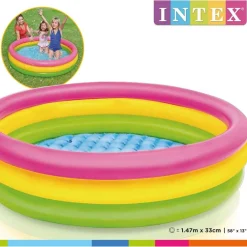 INTEX Piscina inflable con 3 anillos Sunset 147x33 cm Outlet