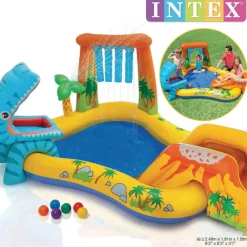 INTEX Piscina inflable Dinosaur Play Center 249x191x109 cm Best