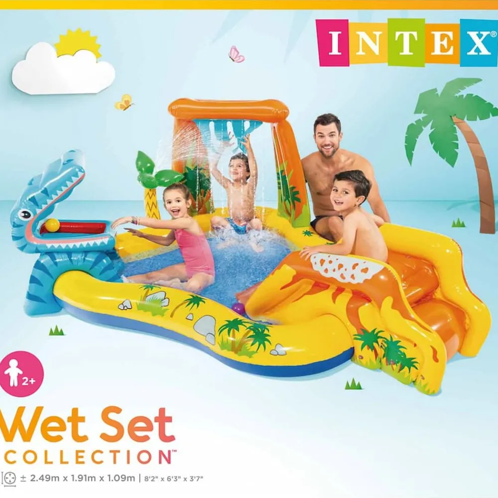 INTEX Piscina inflable Dinosaur Play Center 249x191x109 cm 57444NP Online