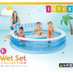 INTEX Piscina Y Spa-Piscina inflable Family Lounge Pool 57190NP