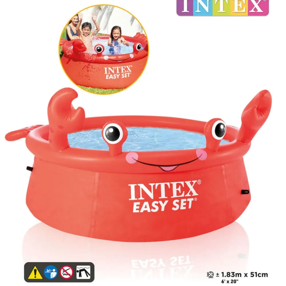 INTEX Piscina inflable Happy Crab Easy Set 183x51 cm Outlet