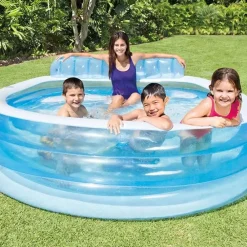 INTEX Piscina Y Spa-Piscina inflable Swim Center Family Lounge Pool