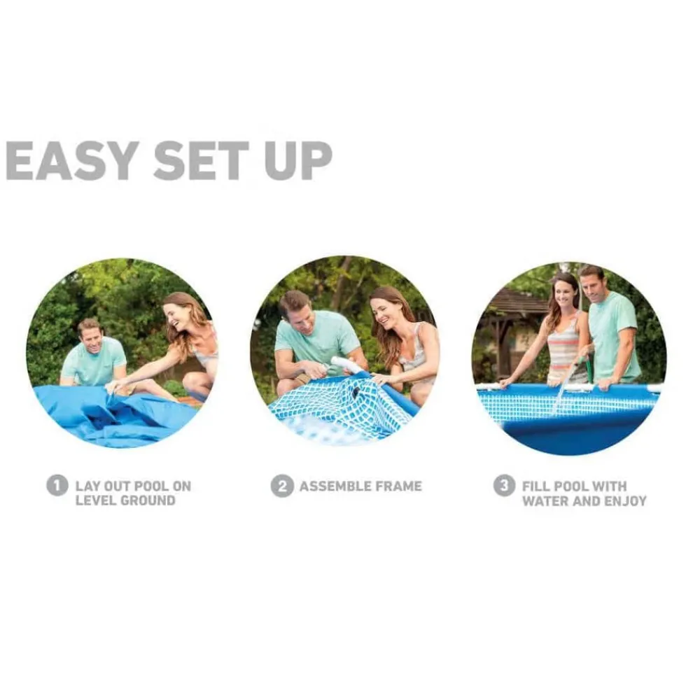 INTEX Piscina Y Spa-Piscina Metal Frame 305x76 cm