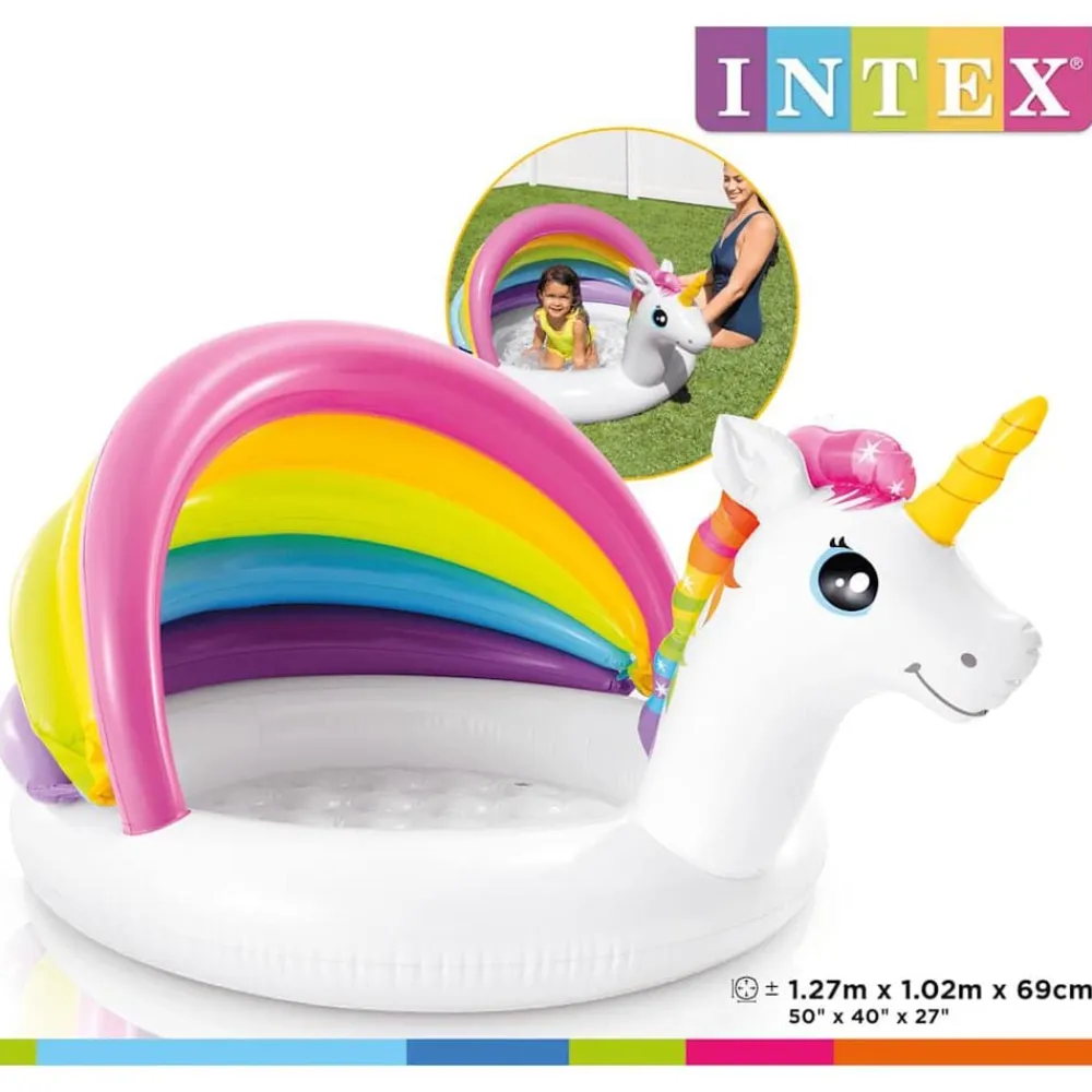 INTEX Piscina para bebé Unicornio 127x102x69 cm Discount