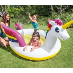 INTEX Piscina Y Spa-Piscina Unicorn Spray 272x193x104 cm
