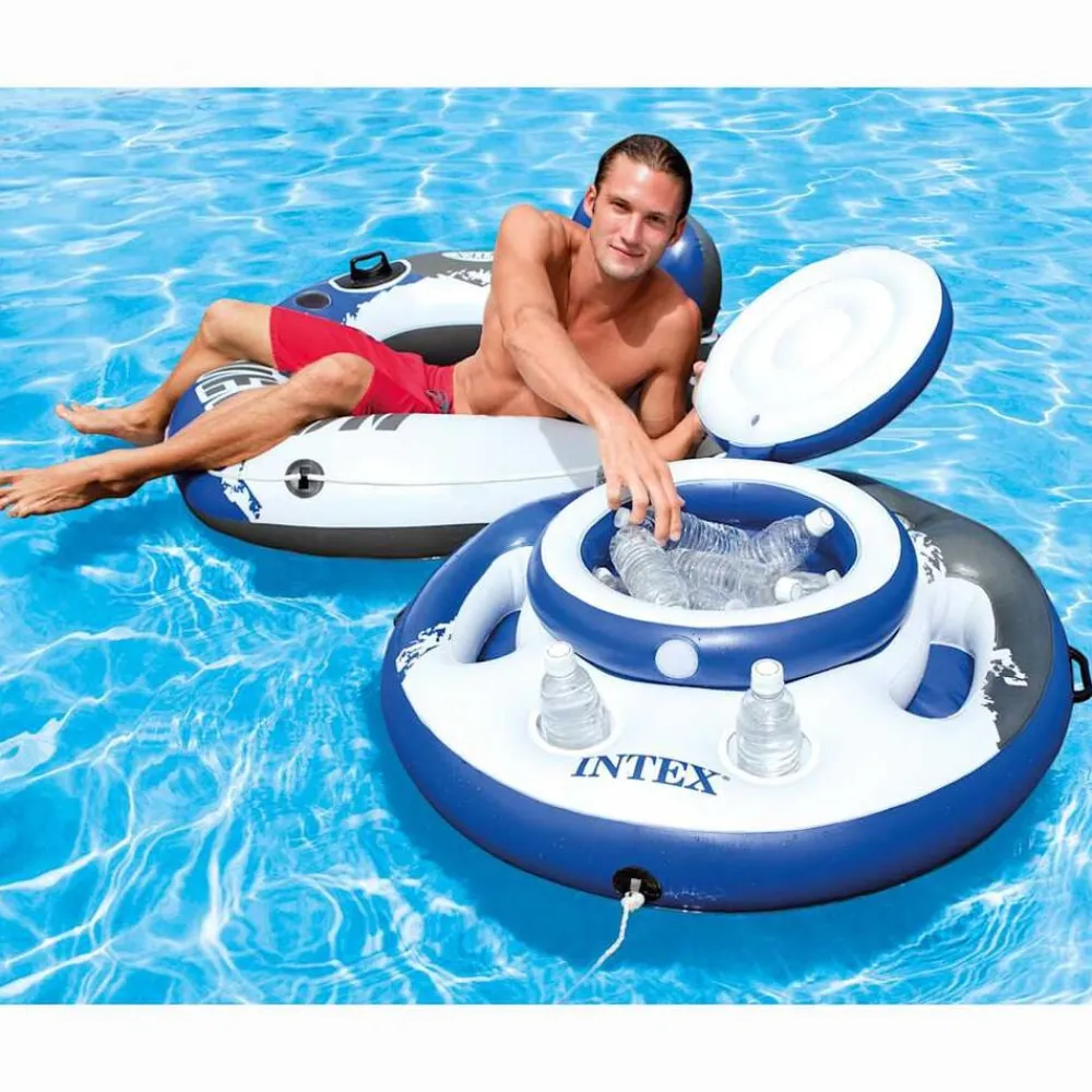 INTEX Piscina Y Spa-Portavasos y nevera hinchable Mega Chill