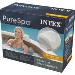 INTEX Piscina Y Spa-Premium PureSpa Reposacabezas bañera espuma blanco 28x23x17 cm