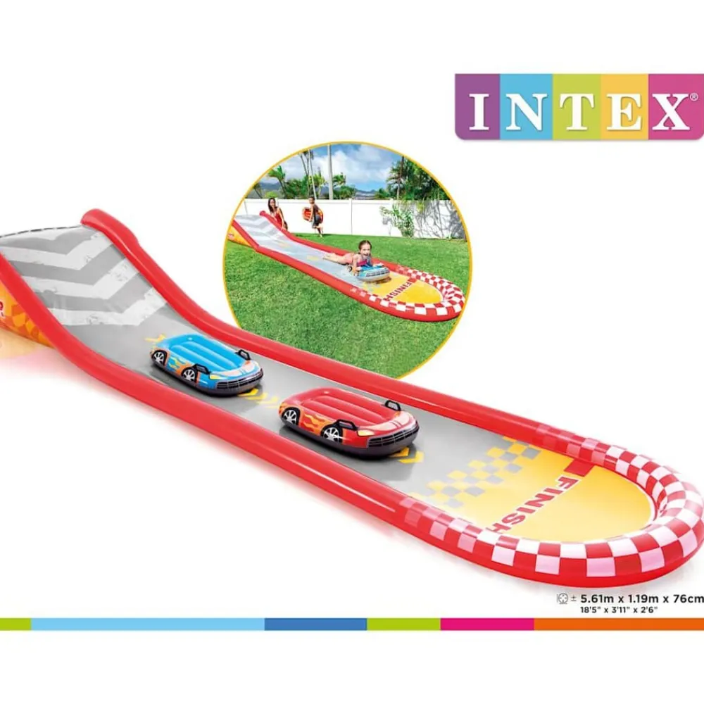 INTEX Tobogán acuático Racing Fun 561x119x76 cm New