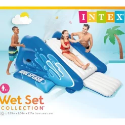 INTEX Piscina Y Spa-Tobogán de agua inflable Kool Splash azul