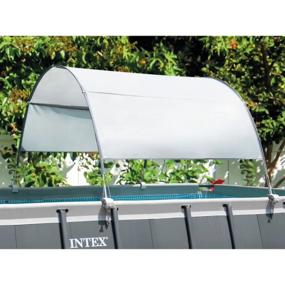INTEX Piscina Y Spa-Toldo de piscina gris claro