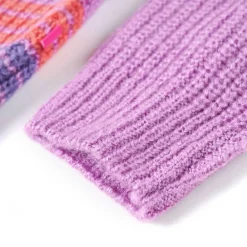 vidaXL Ropa Y Accesorios-Jersey de punto infantil con rayas color lila y rosa 92