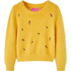 vidaXL Jersey de punto infantil 92 Ocre Discount