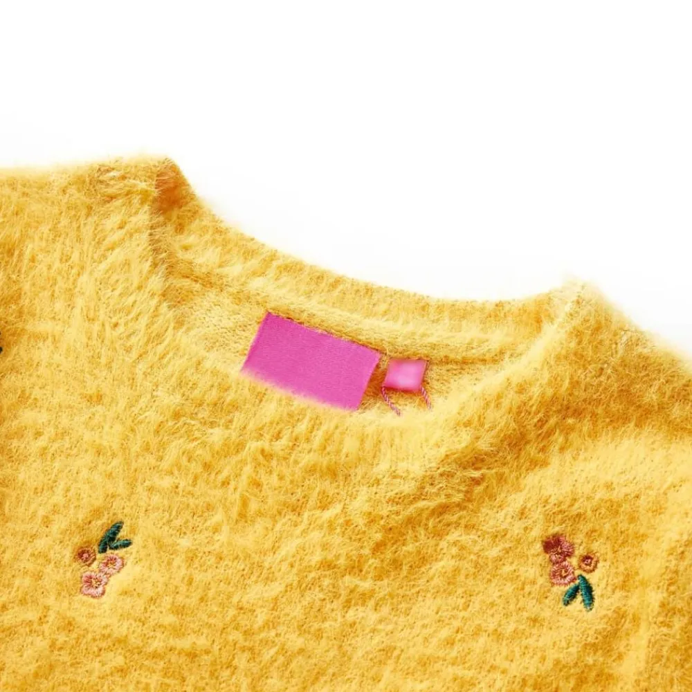 vidaXL Jersey de punto infantil 92 Ocre Discount