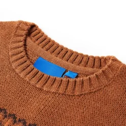 vidaXL Jersey de punto infantil color coñac 92 Coñac Best