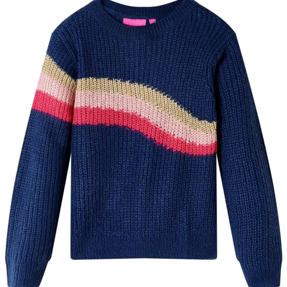 vidaXL Ropa Y Accesorios-Jersey de punto infantil azul marino 104