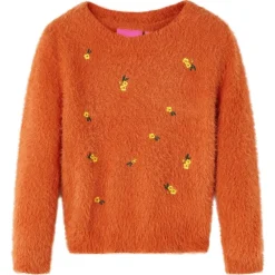 vidaXL Jersey de punto infantil 92 Naranja