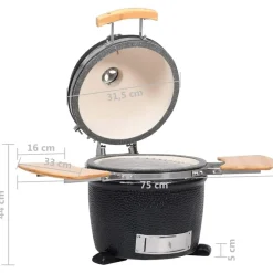 vidaXL Kamado Barbacoa Parrilla Quemador Cerámica 33 Cm