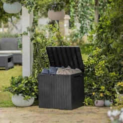 Keter Muebles De Jardín-Caja de almacenamiento de jardín City 113 L