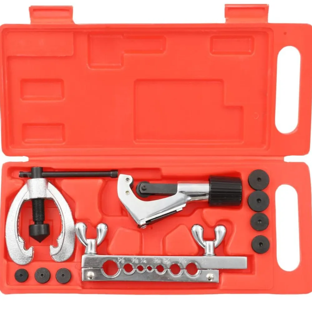vidaXL Equipo & Herramientas De Taller-Kit de Herramienta de Expansión Set de Reparación de Tubo Curvo