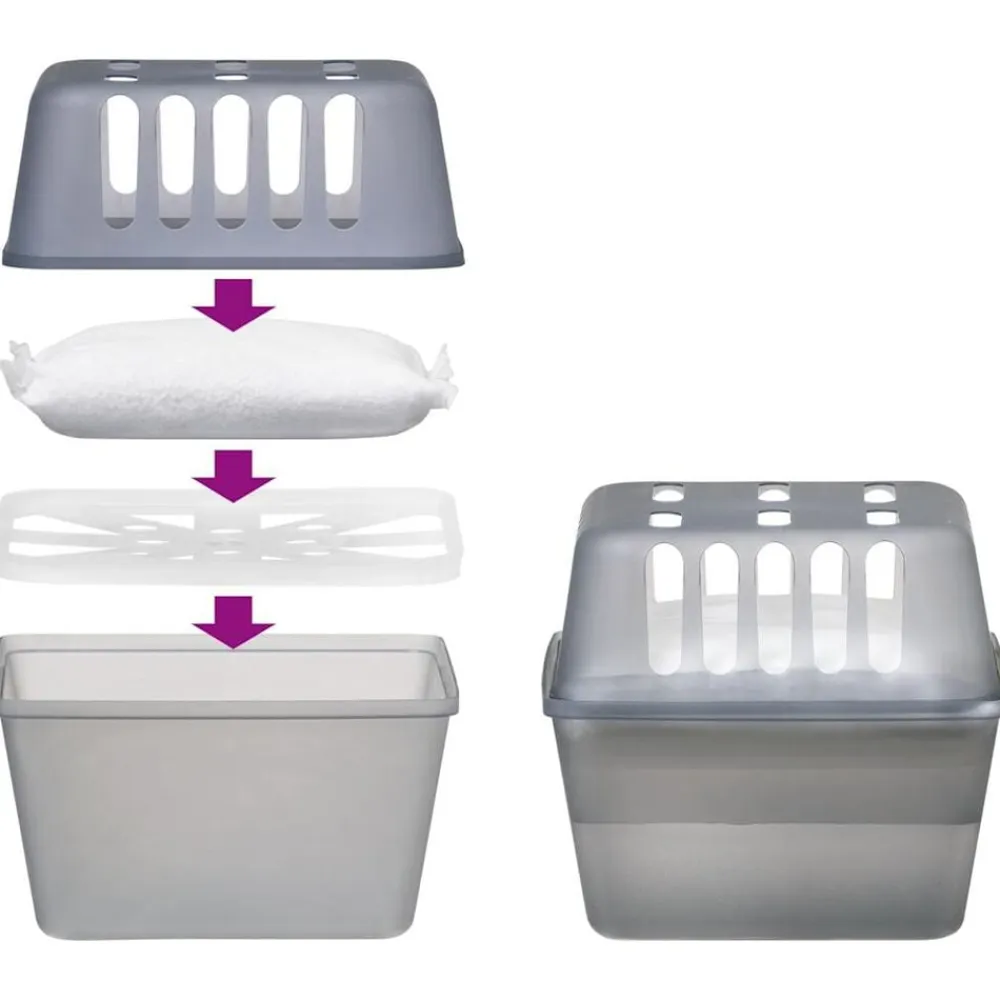vidaXL Lafita Absorbedores de humedad con bolsas de recambio 2 unidades 450 g Hot