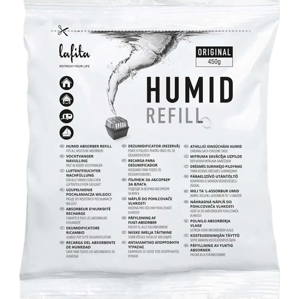 vidaXL Productos Del Hogar-Lafita Absorbentes de humedad de recambio 12 unidades 450 g