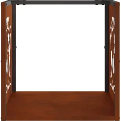 vidaXL Leñero 40x40x40 cm acero corten Acero oxidado Online