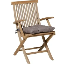 Madison Cojín de asiento Toscane Basic gris 46x46 cm Taupé New