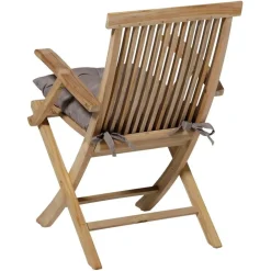 Madison Cojín de asiento Toscane Basic gris 46x46 cm Taupé New