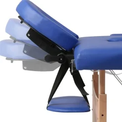 vidaXL Salud Y Belleza-Mesa camilla de masaje de madera plegable de tres cuerpos es