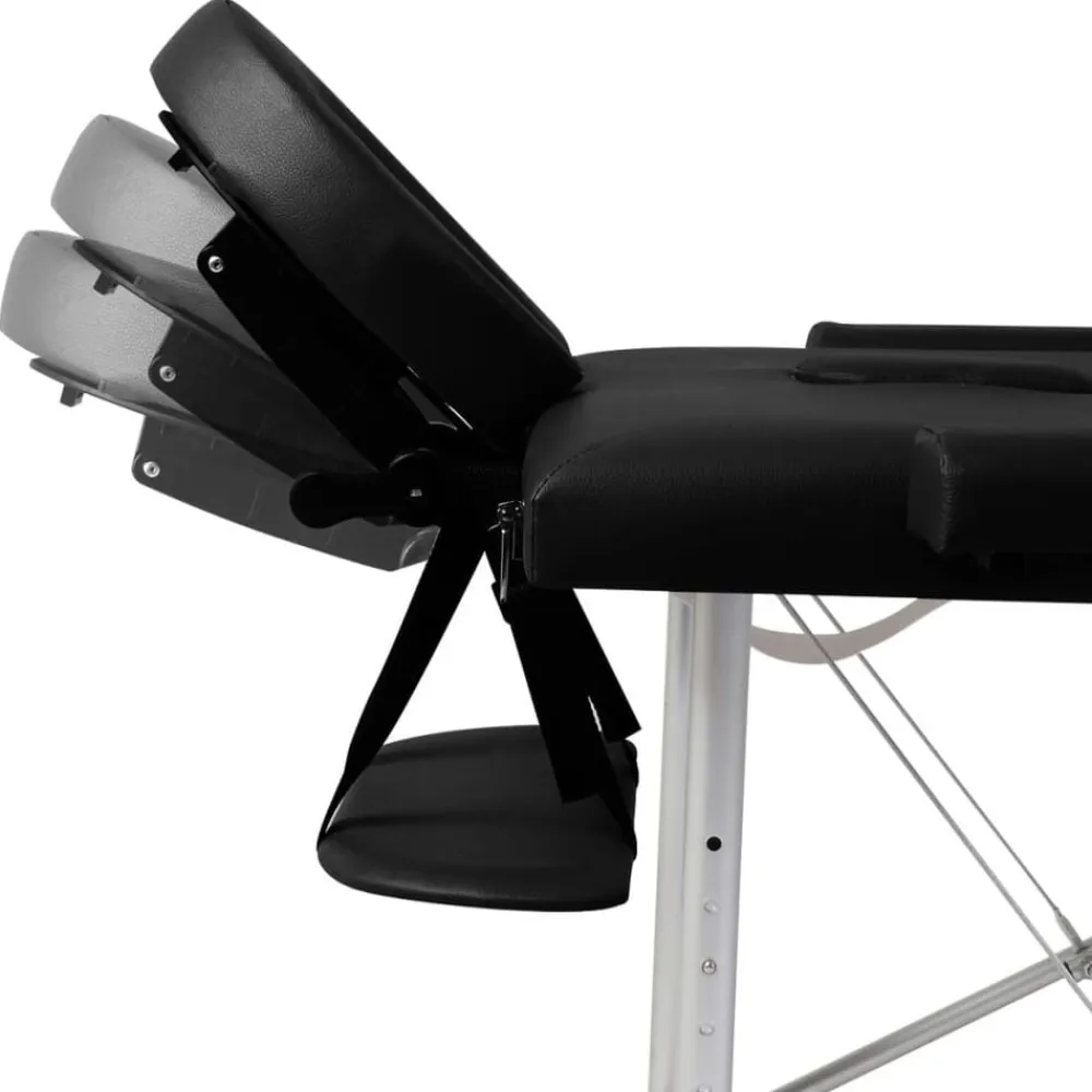 vidaXL Salud Y Belleza-Mesa camilla de masaje de aluminio plegable de tres cuerpos s