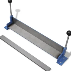 vidaXL Herramientas-Máquina plegadora manual de placas de acero, 450 mm