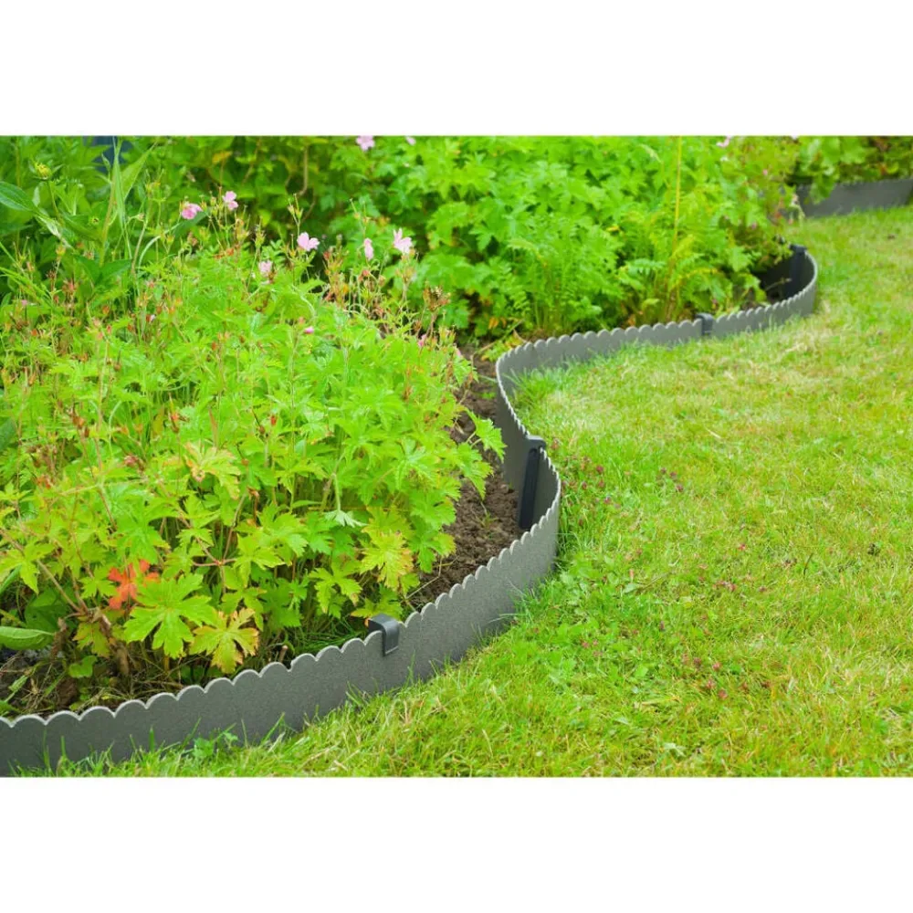 Nature Vallas De Jardín-Bordura decorativa de jardín 0,13x12 m 3 mm