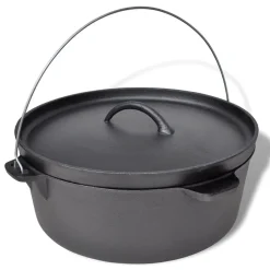 vidaXL Cocina Y Comedor-Olla holandés incluye accesorios, 11,3 L