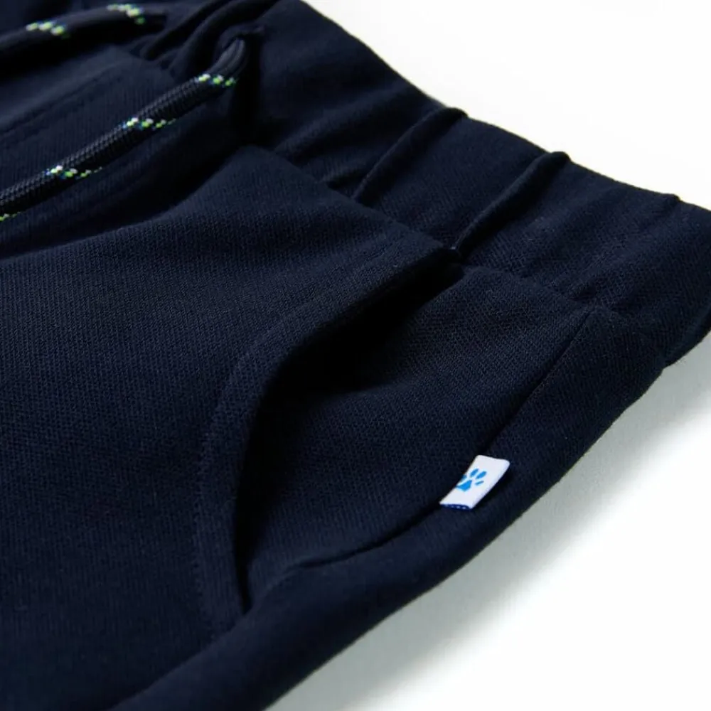 vidaXL Ropa Y Accesorios-Pantalón corto infantil con cordón azul marino 92