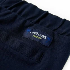 vidaXL Ropa Y Accesorios-Pantalón corto infantil con cordón azul marino 92