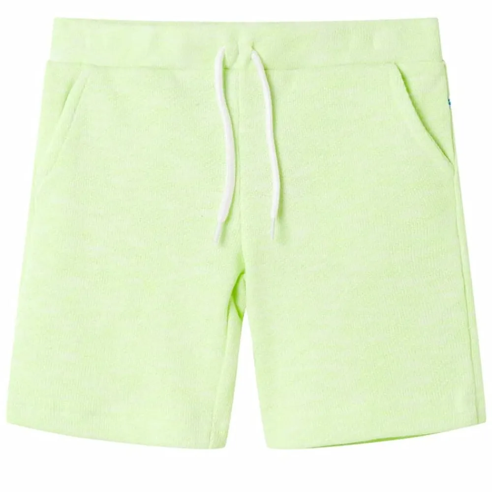 vidaXL Pantalón corto infantil con cordón amarillo neón 140 Best