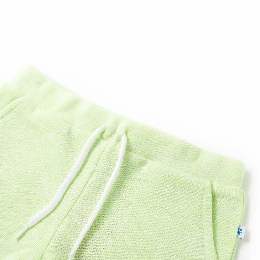 vidaXL Pantalón corto infantil con cordón amarillo neón 140 Best