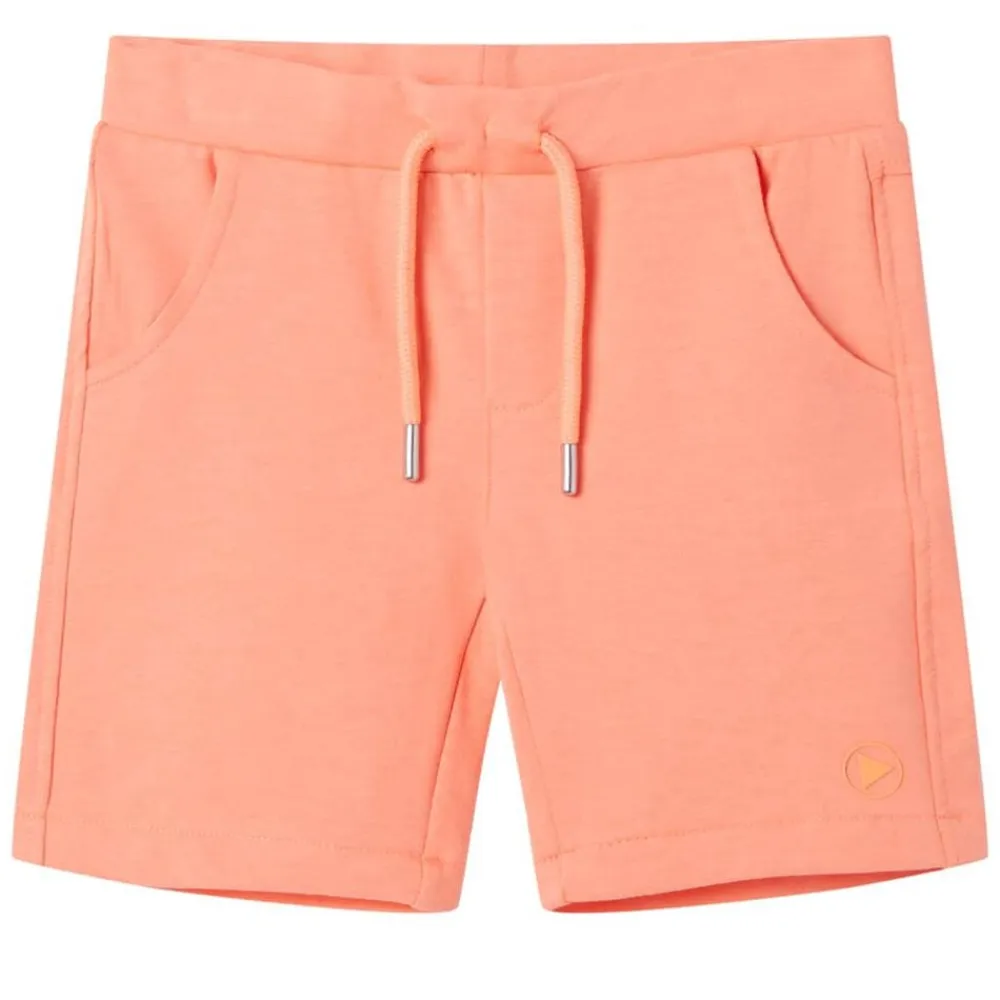 vidaXL Ropa Y Accesorios-Pantalón corto infantil con cordón naranja neón 128