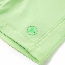 vidaXL Pantalón corto infantil verde flúor 128 New