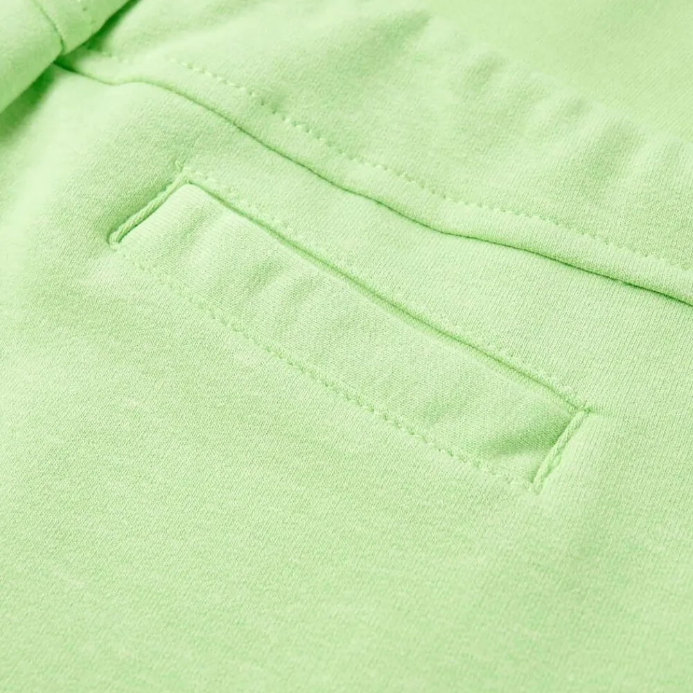 vidaXL Pantalón corto infantil verde flúor 128 New