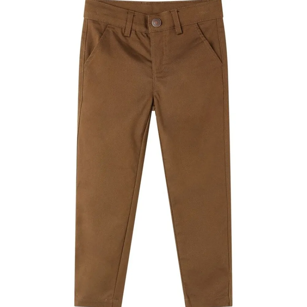 vidaXL Pantalón infantil color coñac 92 Coñac Best