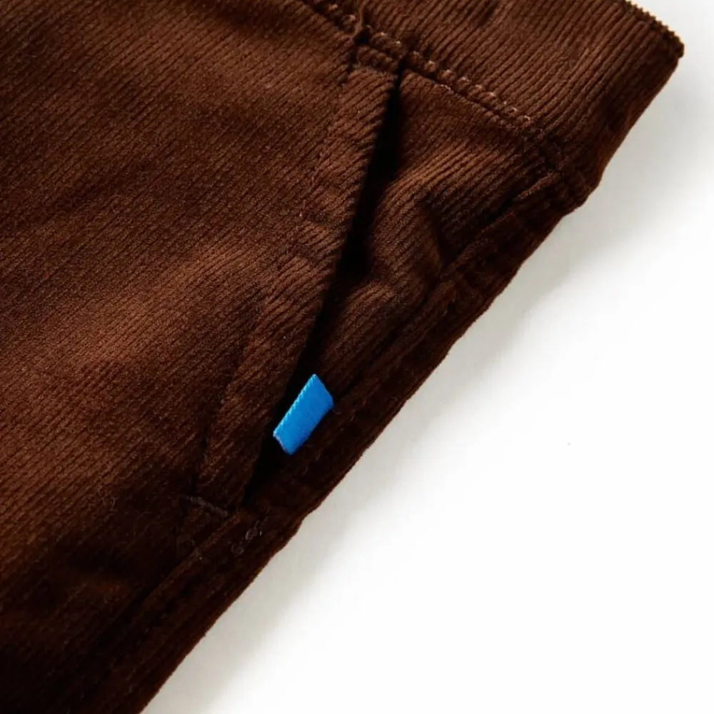 vidaXL Pantalón infantil color coñac 92 Coñac