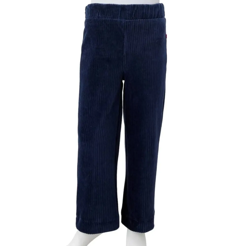 vidaXL Pantalón infantil pana 92 Azul marino Hot
