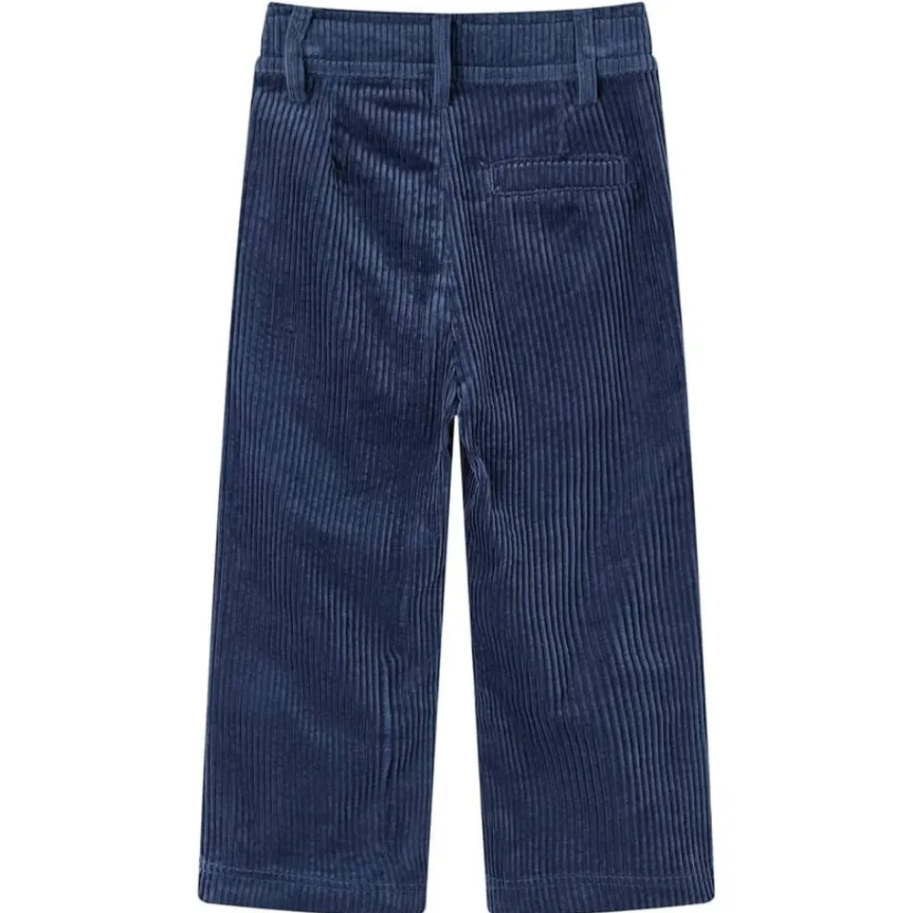 vidaXL Ropa Y Accesorios-Pantalón infantil pana azul marino 92