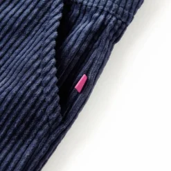 vidaXL Ropa Y Accesorios-Pantalón infantil pana azul marino 92