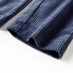 vidaXL Ropa Y Accesorios-Pantalón infantil pana azul marino 92